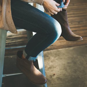 Picture of Pants, Shoe, Jeans, Adult, Female, Person, Woman