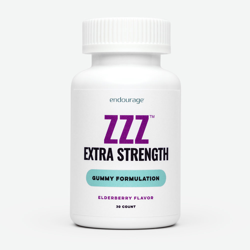 Picture of Herbal, Herbs, Plant, Bottle, Astragalus, Flower with text endourage EXTRA STRENGTH GUMMY...