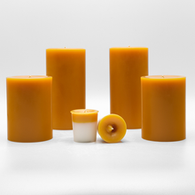 6 inch Orange Caramel Pillar