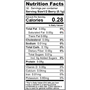Nature's Wild Berry 1 oz nutrition label.