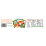 Herbal Vitamin-C nutrition label.
