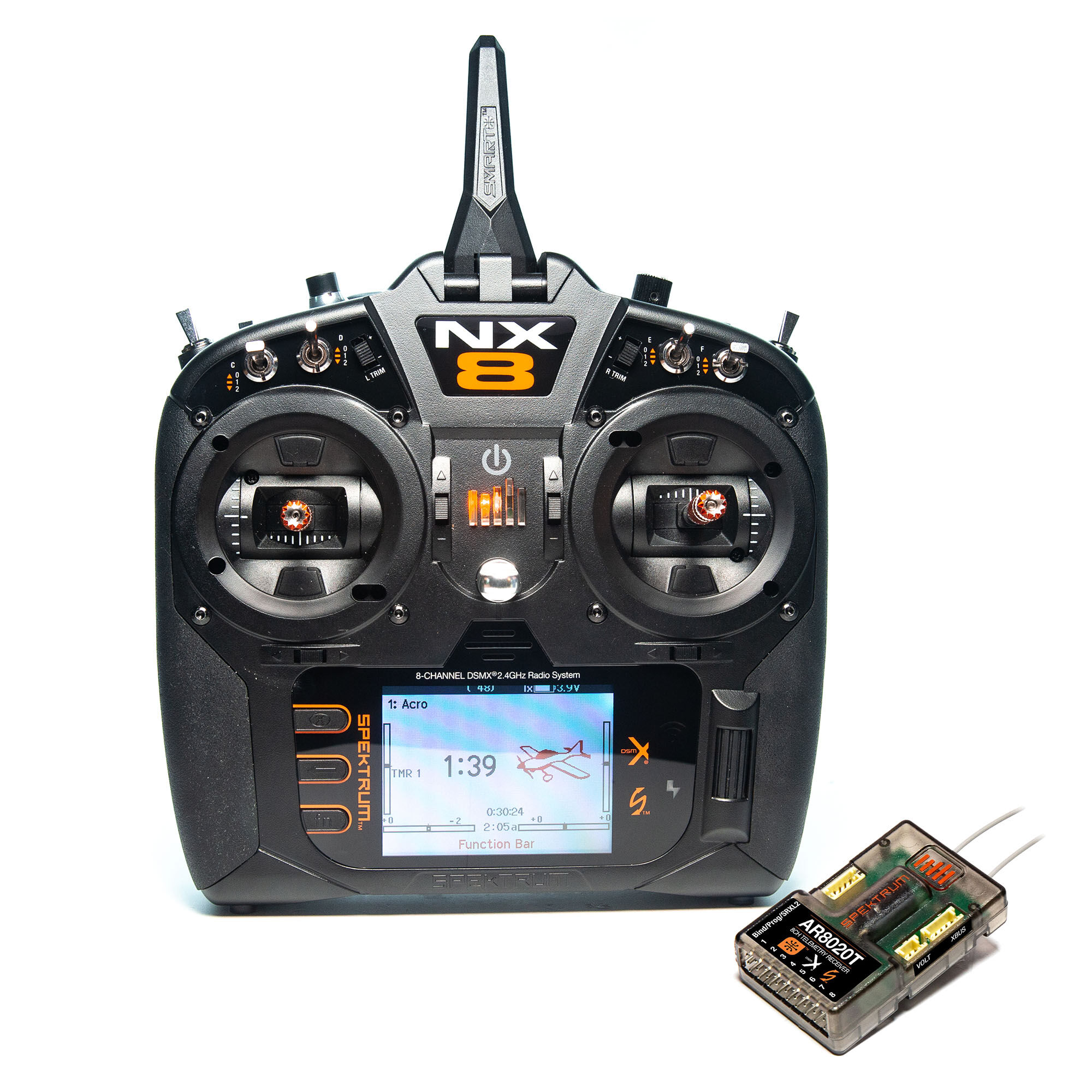 NX8 8 Channel System w/ AR8020T Telemetry Receiver
