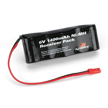 6V 1400mAh Ni-MH Receiver Flat Pack with BEC