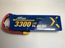 14.8V 3300mAh 35C LiPo Battery with XT60 Connector
