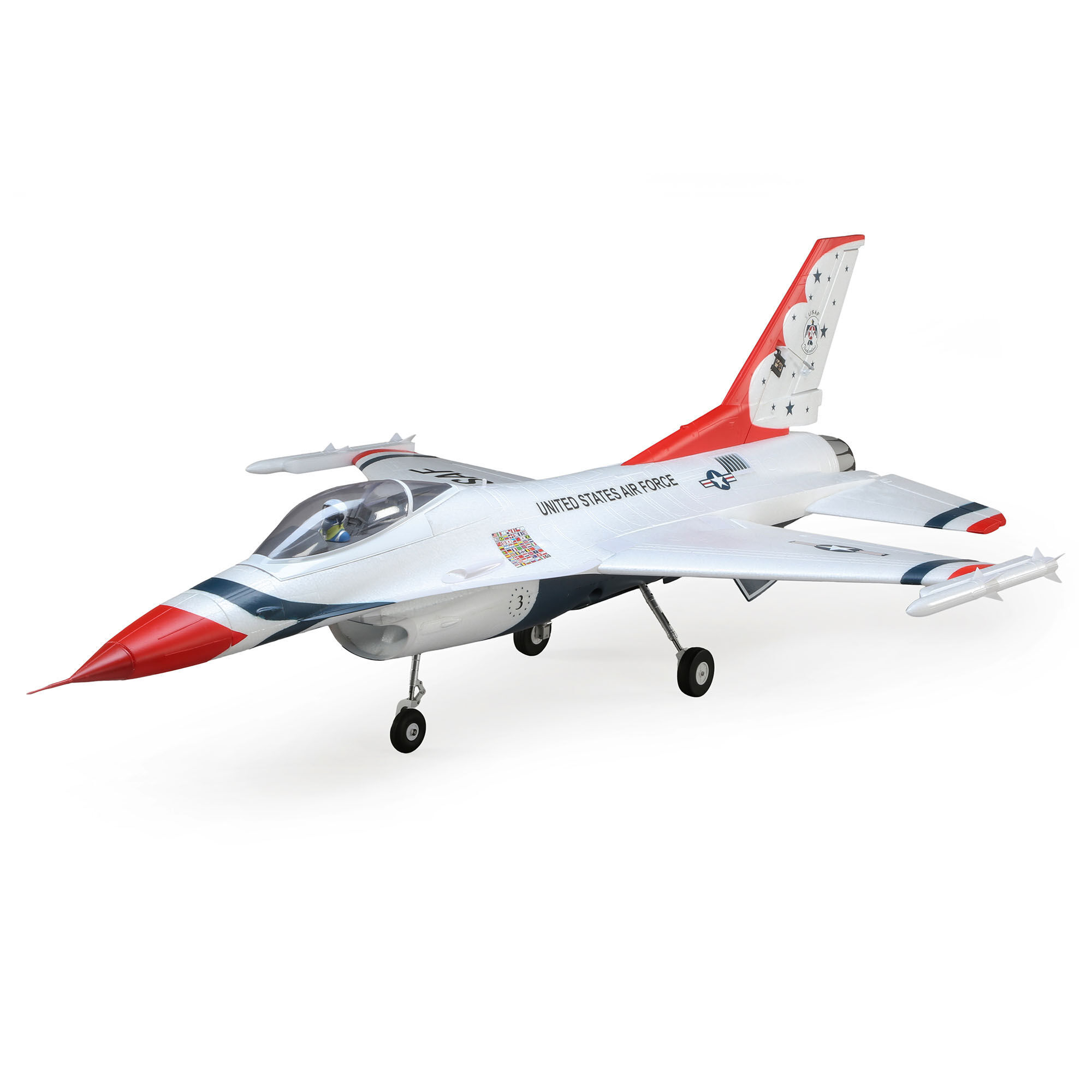 F-16 Thunderbird 70mm EDF EFL7809 E-flite Ventral Fin Set