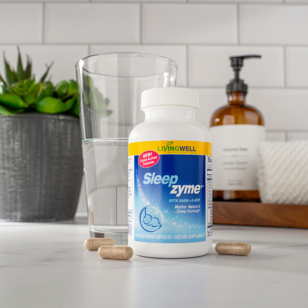 Picture of Medication, Pill, Plant with text LIVINGWELL NUTRACEUTICALS NEW! Triple Action Formula Sl...