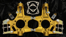 C5 & C6 rear dual caliper knuckles with dynamic toe control for Z33 track calipers