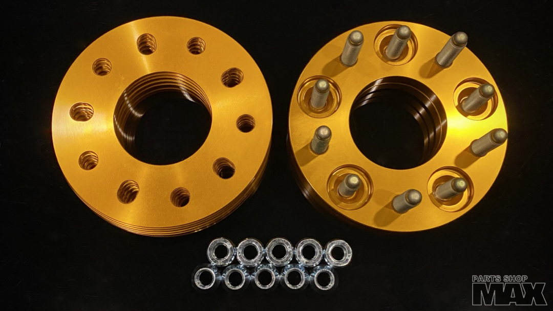 30mm Adjustable 5x4.75 Wheel Spacers with ARP studs for Corvette