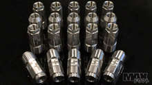 CLEARCOAT STAINLESS 17mm HEX 50mm length Lug Nuts 12x1.25 thread (Nissan & FRS-BRZ Thread)