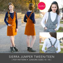 Sierra Jumper Tween/Teen Sizes 10-18 PDF Pattern