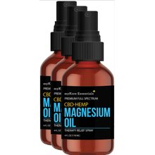 CBD/HEMP Pure Magnesium Oil- 3 Bottles(4 fl oz)
