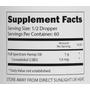 Picture of Label, Text, Page with text Supplement Facts Serving Size: 1/2 Dropper Servings Per Conta...