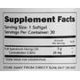 Picture of Text, Word, Label with text Supplement Facts Serving Size: 1 Softgel Servings Per Contain...