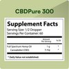 Picture of Text, Paper, Poster, Advertisement, Page with text CBDPure 300 Supplement Facts Serving S...