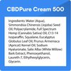 Picture of Page, Text with text CBDPure Cream 500 Ingredients: Water (Aqua), Simmondsia Chinensis (J...