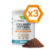 Picture of Soil, Powder, Cocoa, Dessert, Food with text x3 LAB TESTED OWELI SU COLLAGEN before PEPTI...