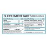 Picture of Text, Page, Paper, Business Card with text SUPPLEMENT FACTS SERVING SIZE: 1 SCOOP (4.2 G)...