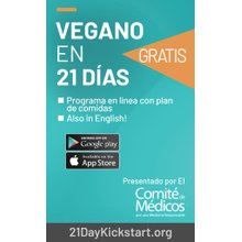21 Day Vegan Kickstart Card/ Vegano en 21 Dias