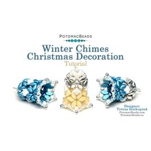 Picture of Accessories, Earring, Jewelry, Gemstone, Diamond with text POTOMACBEADS Winter Chimes Chr...