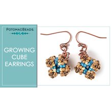 Picture of Accessories, Earring, Jewelry, Bead, Necklace with text POTOMACBEADS® GROWING CUBE EARRIN...