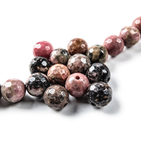 Rhodonite Faceted Beads 8mm: Craft Stunning Jewelry