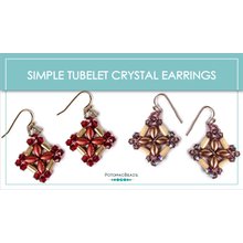 Picture of Accessories, Earring, Jewelry with text SIMPLE TUBELET CRYSTAL EARRINGS SIMPLE TUBELET CR...