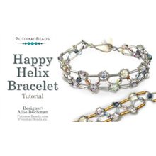 Picture of Accessories, Jewelry, Bracelet, Gemstone with text POTOMACBEADS Happy Helix Bracelet Tuto...