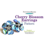 Picture of Accessories, Jewelry, Gemstone with text POTOMACBEADS Cherry Blossom Earrings Pattern Des...