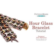 Picture of Accessories, Bead, Jewelry, Necklace with text POTOMACBEADS Hour Glass Bracelet Tutorial ...