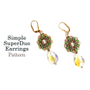 Picture of Accessories, Earring, Jewelry, Necklace with text Simple SuperDuo Earrings Pattern.