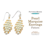 Picture of Accessories, Earring, Jewelry with text POTOMACBEADS Pearl Marquise Earrings Pattern Desi...
