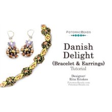 Picture of Accessories, Earring, Jewelry, Necklace with text POTOMACBEADS Danish Delight Tutorial Ri...