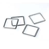 Athenacast Perfect Form Endless Square | 15mm | Premium Real Silver Plated | Pack of 4