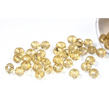 Potomac Crystal Rondelle Beads - Gold Champagne AB 2x3mm