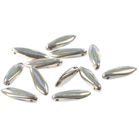 Czech Dagger Beads - Crystal Argentic Full 5x16mm | Pack of 50