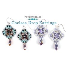 Picture of Accessories, Earring, Jewelry, Gemstone with text POTOMACBEADS Chelsea Drop Earrings Chel...