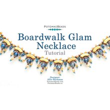 Picture of Accessories, Jewelry, Necklace with text POTOMACBEADS Boardwalk Glam Necklace Tutorial De...