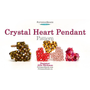 Picture of Accessories, Jewelry with text POTOMACBEADS Crystal Heart Pendant Pattern Designer: Allie...