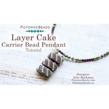 Picture of Accessories, Jewelry, Necklace, Bead with text POTOMACBEADS Layer Cake Carrier Bead Penda...