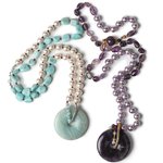 pearl knotted necklaces