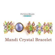 Picture of Accessories, Earring, Jewelry, Gemstone with text POTOMACBEADS Mandi Crystal Bracelet Man...
