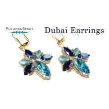 Picture of Accessories, Earring, Jewelry, Gemstone, Necklace with text POTOMACBEADS Dubai Earrings D...