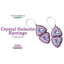 Picture of Accessories, Earring, Jewelry, Locket, Pendant with text POTOMACBEADS Crystal Galactic Ea...