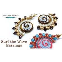 Picture of Accessories, Earring, Jewelry, Necklace with text POTOMACBEADS Surf the Wave Earrings Sur...