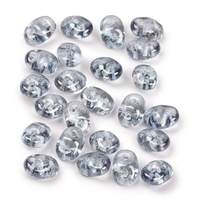 SuperDuo Beads - Crystal Baby Blue Luster 2.5X5mm