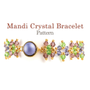 Picture of Accessories, Earring, Jewelry, Gemstone with text Mandi Crystal Bracelet Pattern Mandi Cr...