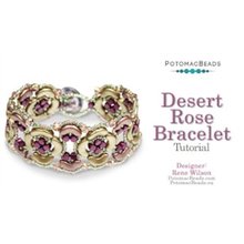Picture of Accessories, Jewelry, Bracelet, Locket, Pendant with text POTOMACBEADS Desert Rose Bracel...