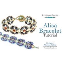 Picture of Accessories, Jewelry, Bracelet, Locket, Pendant with text POTOMACBEADS Alisa Bracelet Tut...