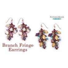 Picture of Accessories, Earring, Jewelry with text POTOMACBEADS Branch Fringe Earrings Branch Fringe...
