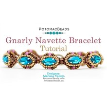 Picture of Accessories, Earring, Jewelry, Gemstone, Bracelet with text POTOMACBEADS Gnarly Navette B...